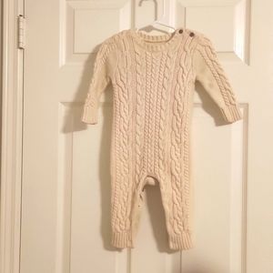 Baby Gap- Classic Cream Knitted Onesie